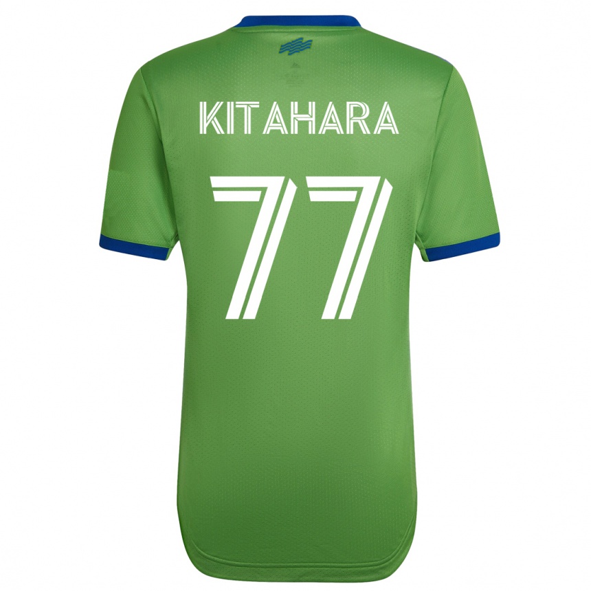 Kinder Fußball Sota Kitahara #77 Grün Heimtrikot Trikot 2023/24 T-Shirt Luxemburg