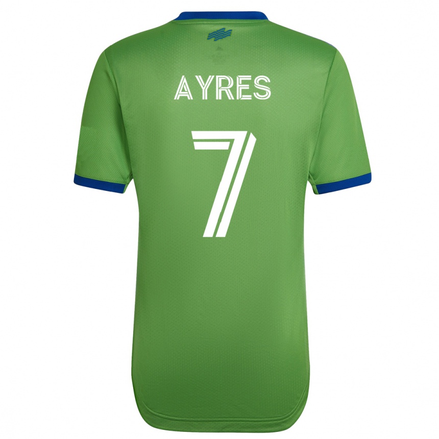 Kinder Fußball Melina Ayres #7 Grün Heimtrikot Trikot 2023/24 T-Shirt Luxemburg