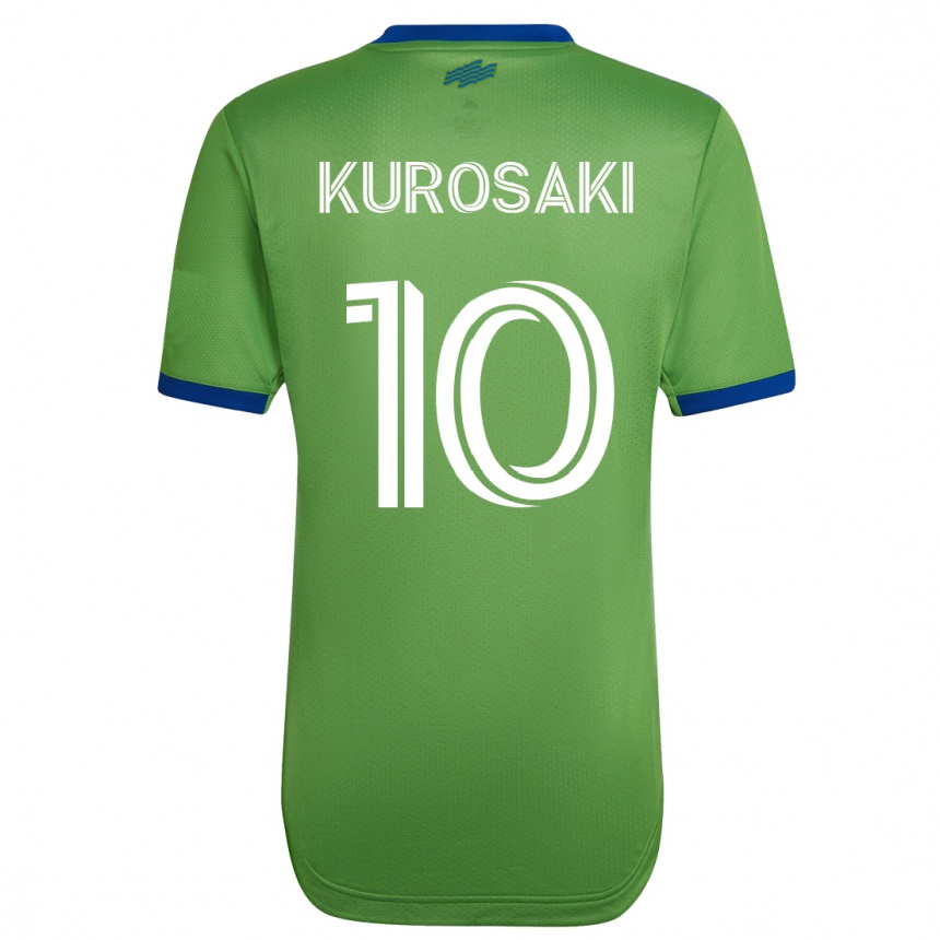 Kinder Fußball Yuuka Kurosaki #10 Grün Heimtrikot Trikot 2023/24 T-Shirt Luxemburg