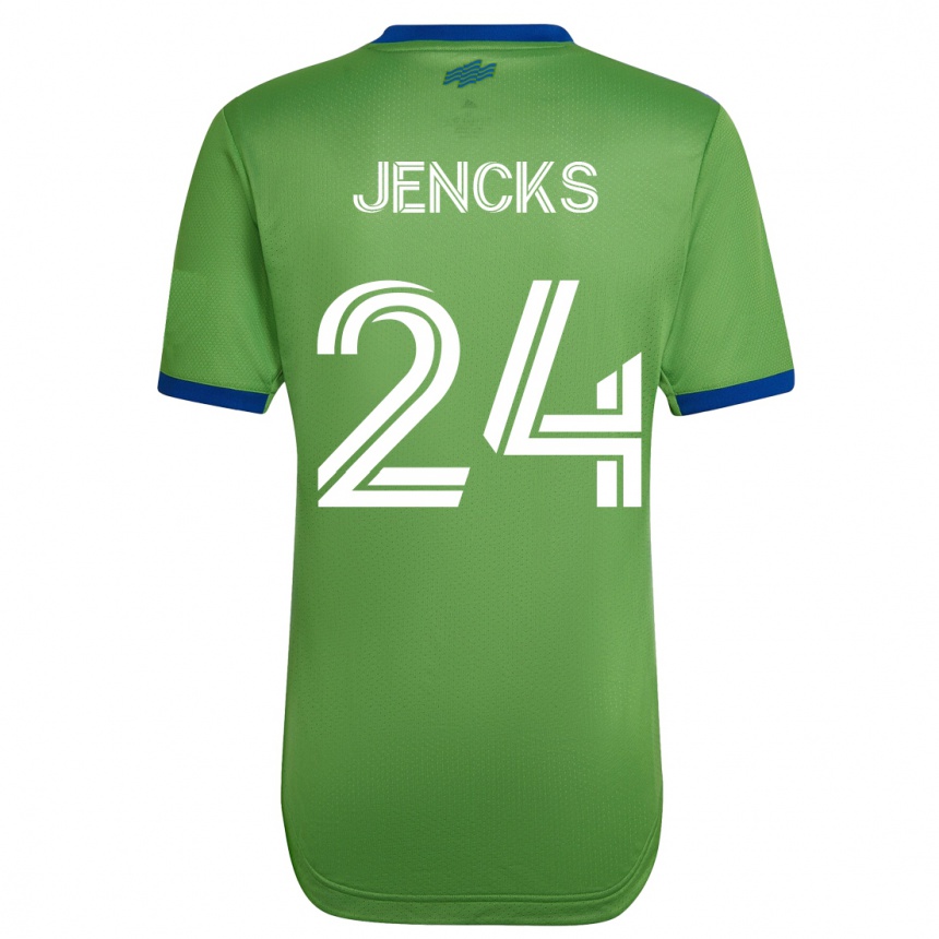 Kinder Fußball India Jencks #24 Grün Heimtrikot Trikot 2023/24 T-Shirt Luxemburg