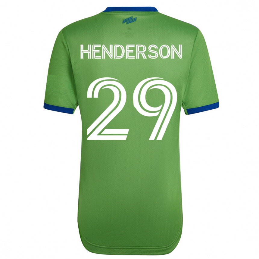 Kinder Fußball Anna Henderson #29 Grün Heimtrikot Trikot 2023/24 T-Shirt Luxemburg