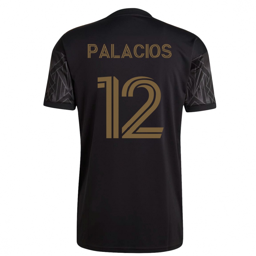 Kinder Fußball Diego Palacios #12 Schwarz Heimtrikot Trikot 2023/24 T-Shirt Luxemburg