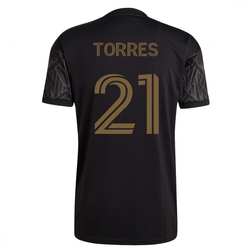 Kinder Fußball Christian Torres #21 Schwarz Heimtrikot Trikot 2023/24 T-Shirt Luxemburg