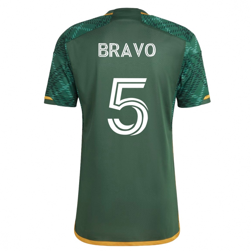 Kinder Fußball Claudio Bravo #5 Grün Heimtrikot Trikot 2023/24 T-Shirt Luxemburg