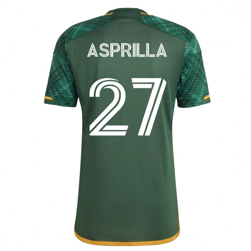 Kinder Fußball Dairon Asprilla #27 Grün Heimtrikot Trikot 2023/24 T-Shirt Luxemburg