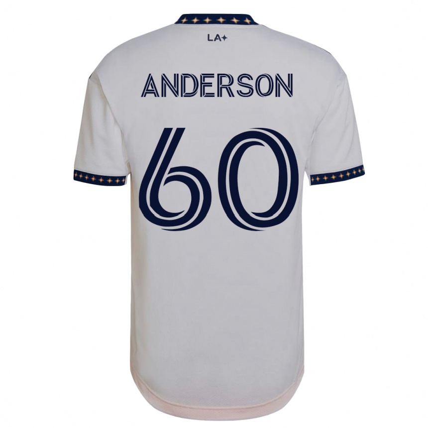 Kinder Fußball Nolan Anderson #60 Weiß Heimtrikot Trikot 2023/24 T-Shirt Luxemburg