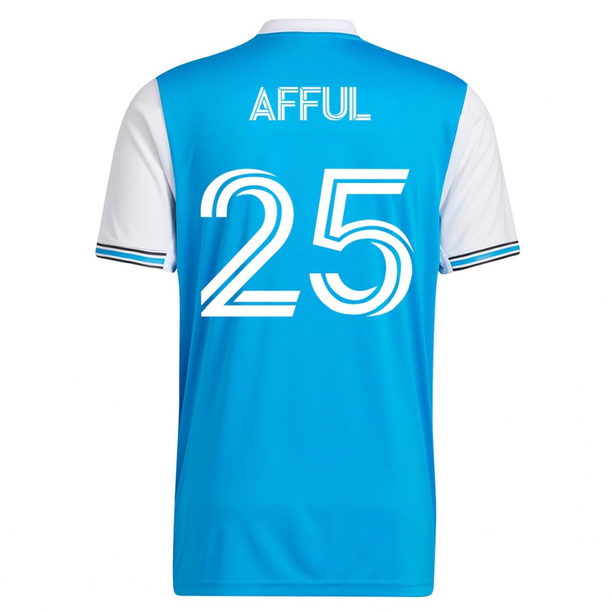 Kinder Fußball Harrison Afful #25 Blau Heimtrikot Trikot 2023/24 T-Shirt Luxemburg