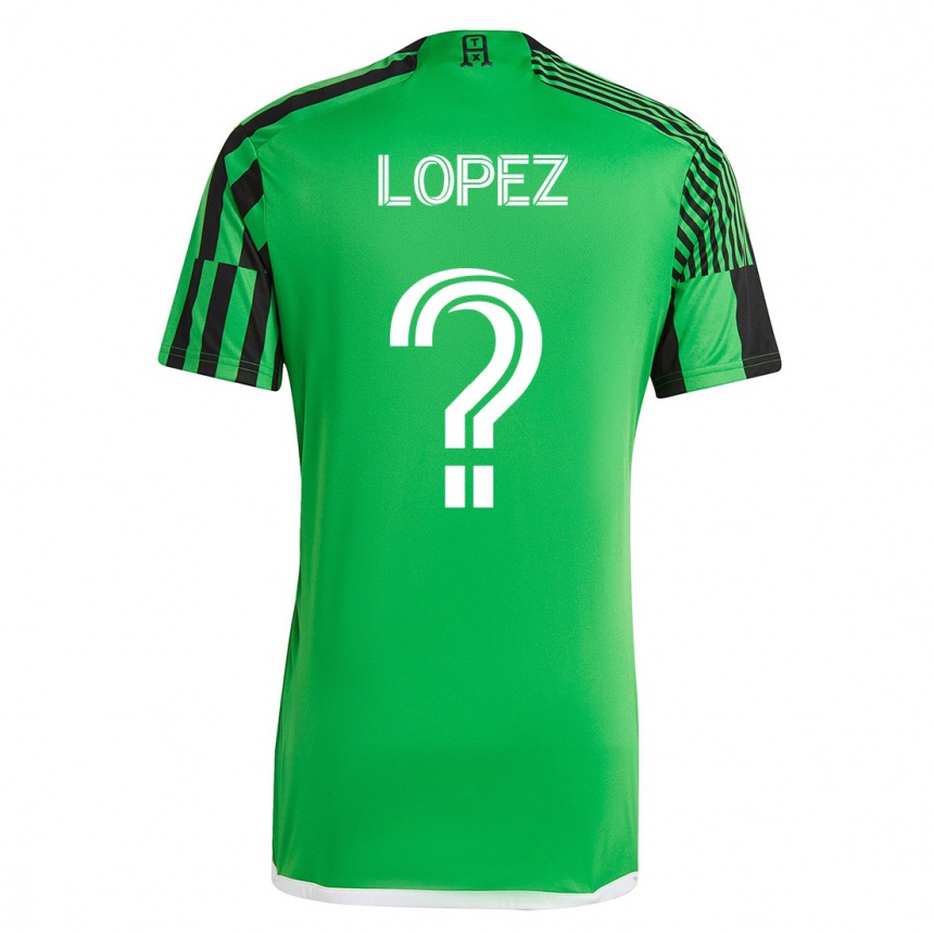 Kinder Fußball Eric López #0 Grün Schwarz Heimtrikot Trikot 2023/24 T-Shirt Luxemburg