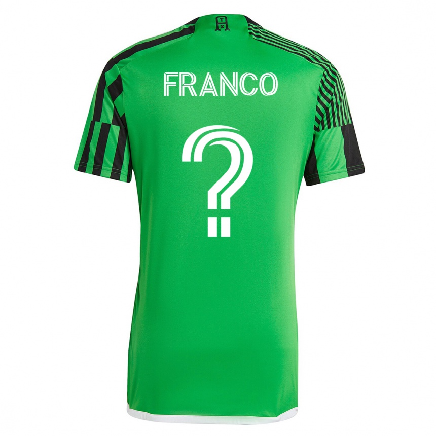 Kinder Fußball Jordan Franco #0 Grün Schwarz Heimtrikot Trikot 2023/24 T-Shirt Luxemburg