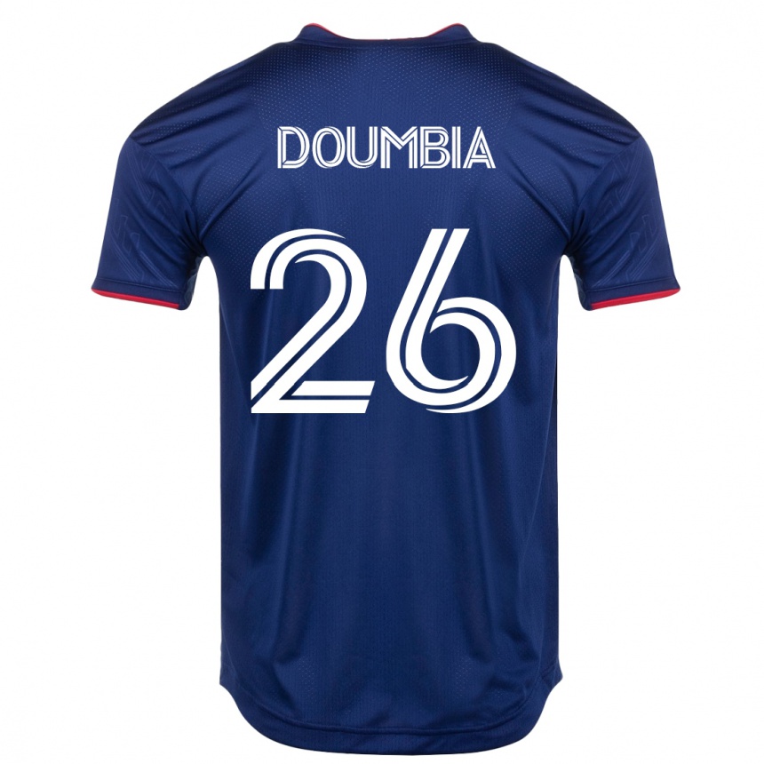 Kinder Fußball Ousmane Doumbia #26 Marine Heimtrikot Trikot 2023/24 T-Shirt Luxemburg