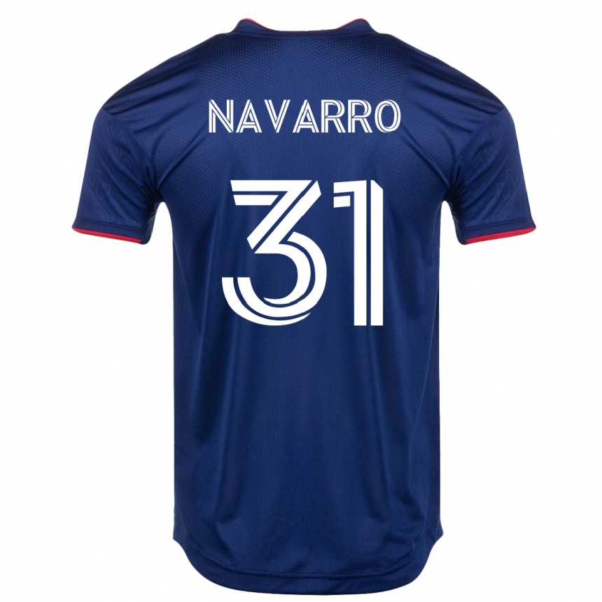 Kinder Fußball Federico Navarro #31 Marine Heimtrikot Trikot 2023/24 T-Shirt Luxemburg