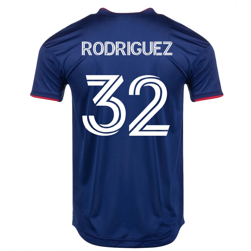 Kinder Fußball Missael Rodríguez #32 Marine Heimtrikot Trikot 2023/24 T-Shirt Luxemburg