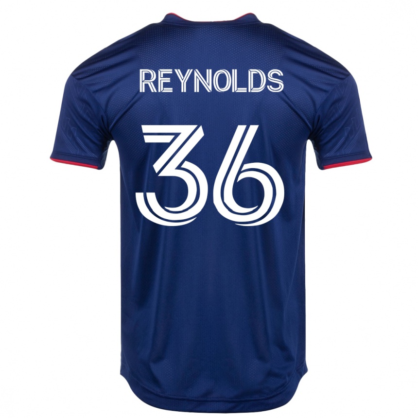 Kinder Fußball Justin Reynolds #36 Marine Heimtrikot Trikot 2023/24 T-Shirt Luxemburg