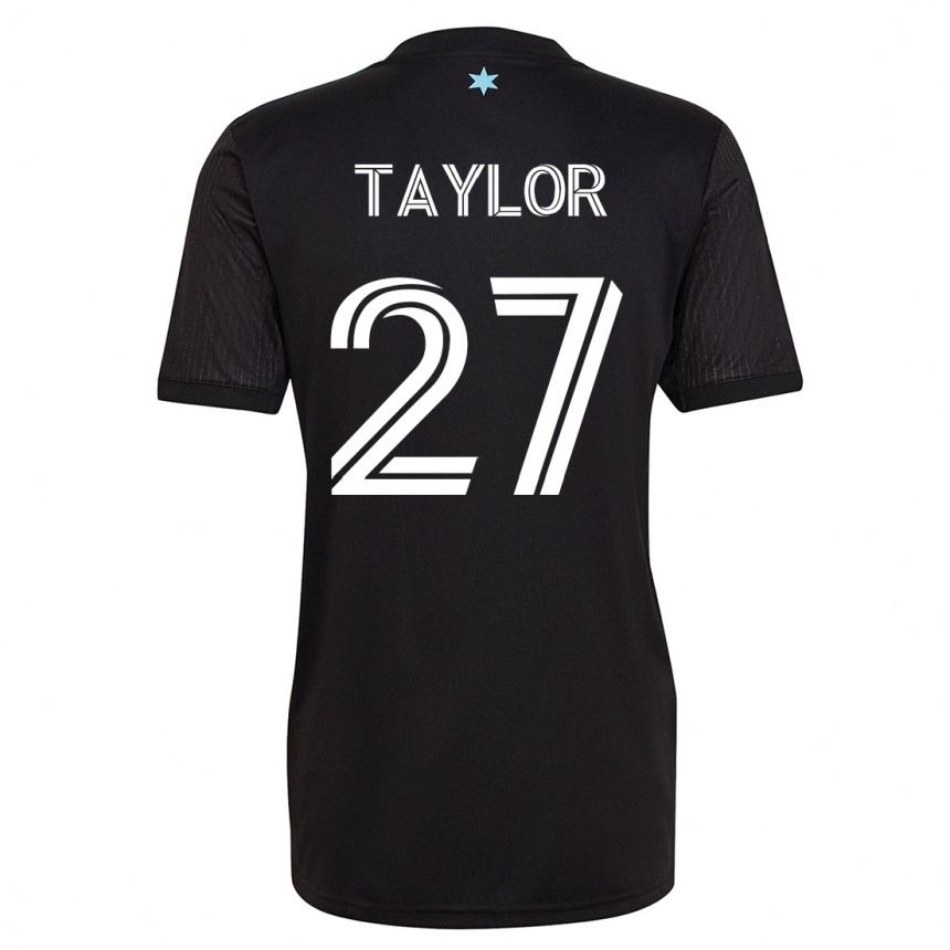 Kinder Fußball D.j. Taylor #27 Schwarz Heimtrikot Trikot 2023/24 T-Shirt Luxemburg