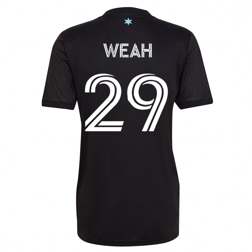 Kinder Fußball Patrick Weah #29 Schwarz Heimtrikot Trikot 2023/24 T-Shirt Luxemburg