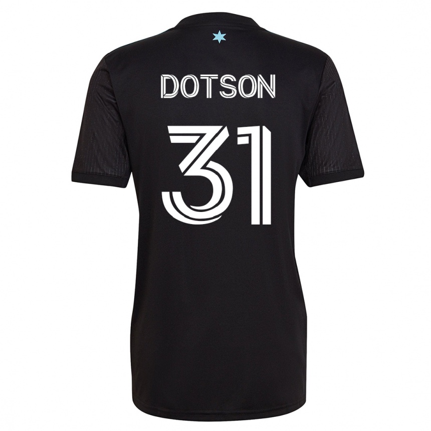 Kinder Fußball Hassani Dotson #31 Schwarz Heimtrikot Trikot 2023/24 T-Shirt Luxemburg