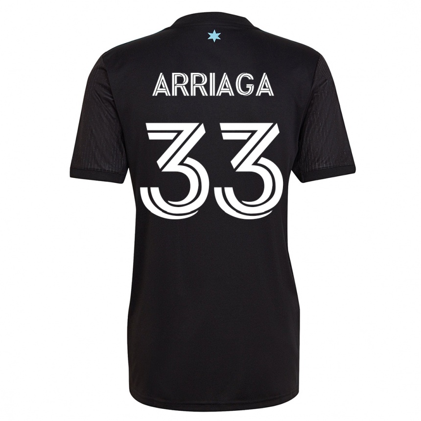 Kinder Fußball Kervin Arriaga #33 Schwarz Heimtrikot Trikot 2023/24 T-Shirt Luxemburg