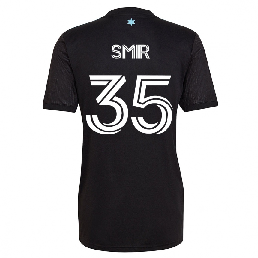 Kinder Fußball Alec Smir #35 Schwarz Heimtrikot Trikot 2023/24 T-Shirt Luxemburg