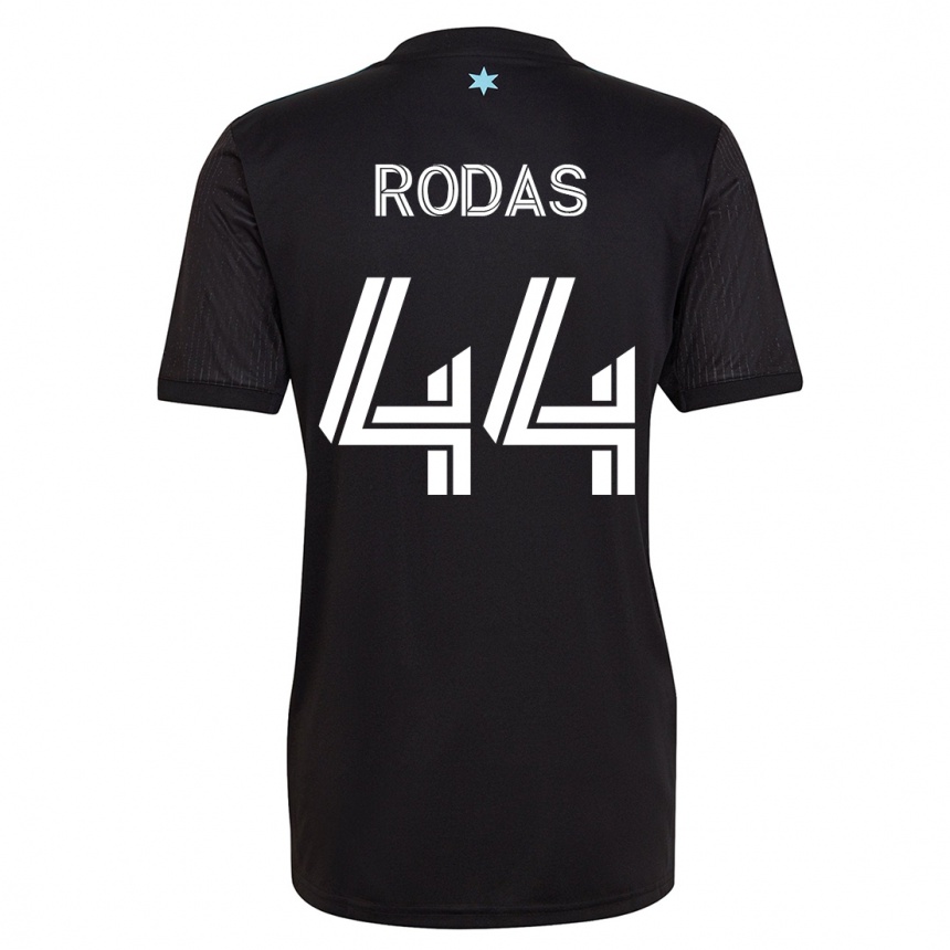 Kinder Fußball Geremy Rodas #44 Schwarz Heimtrikot Trikot 2023/24 T-Shirt Luxemburg