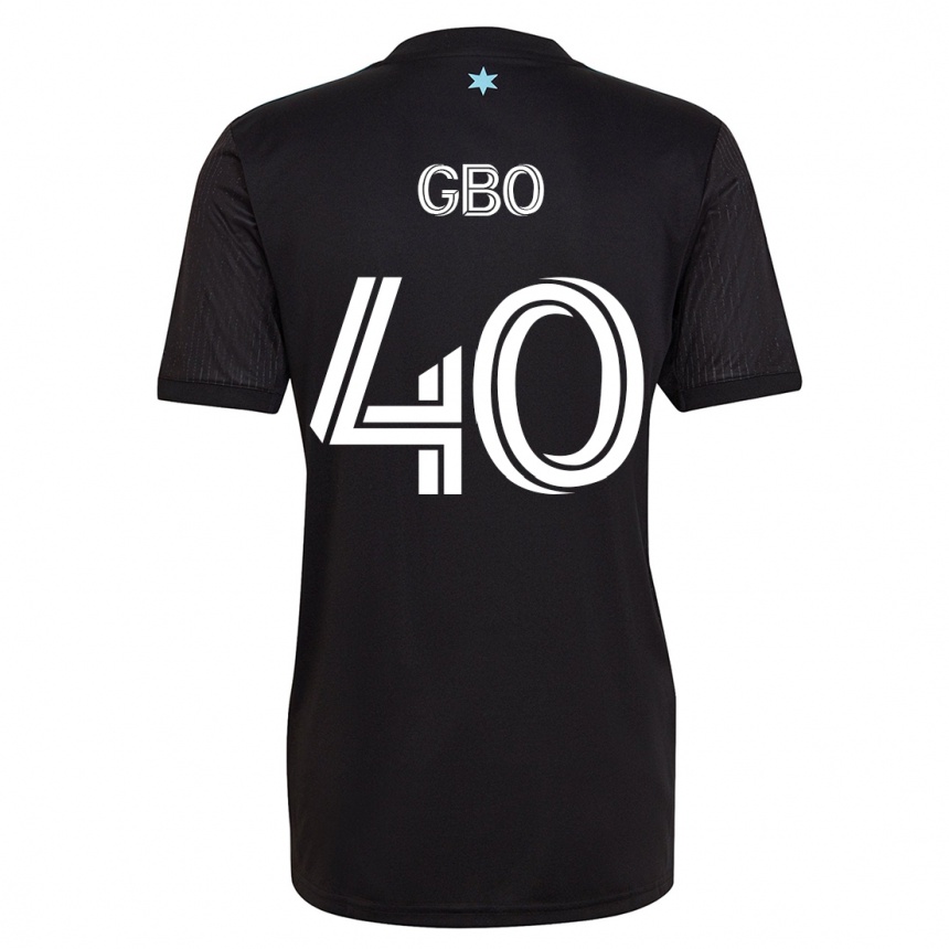 Kinder Fußball Cedrik Gbo #40 Schwarz Heimtrikot Trikot 2023/24 T-Shirt Luxemburg