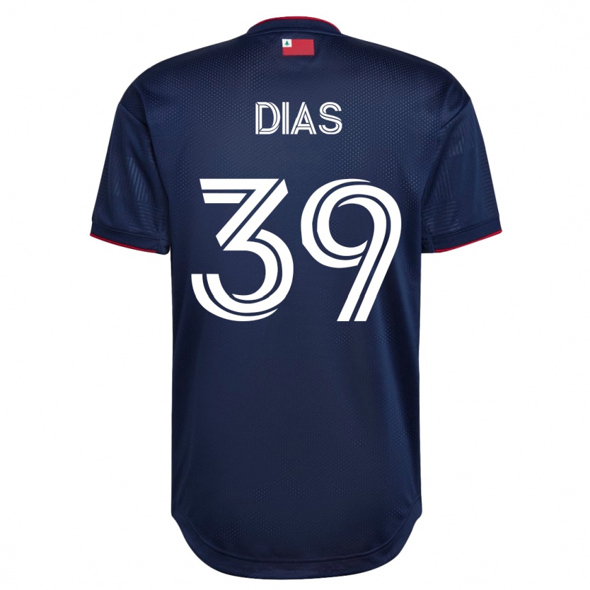 Kinder Fußball Marcos Dias #39 Marine Heimtrikot Trikot 2023/24 T-Shirt Luxemburg
