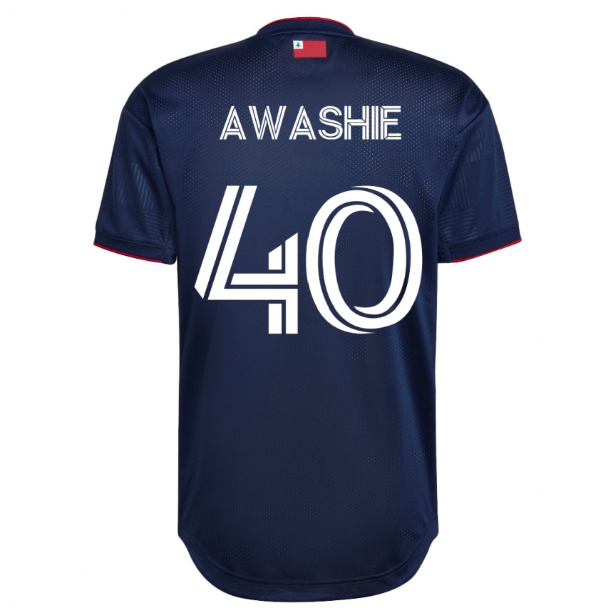 Kinder Fußball Ben Awashie #40 Marine Heimtrikot Trikot 2023/24 T-Shirt Luxemburg