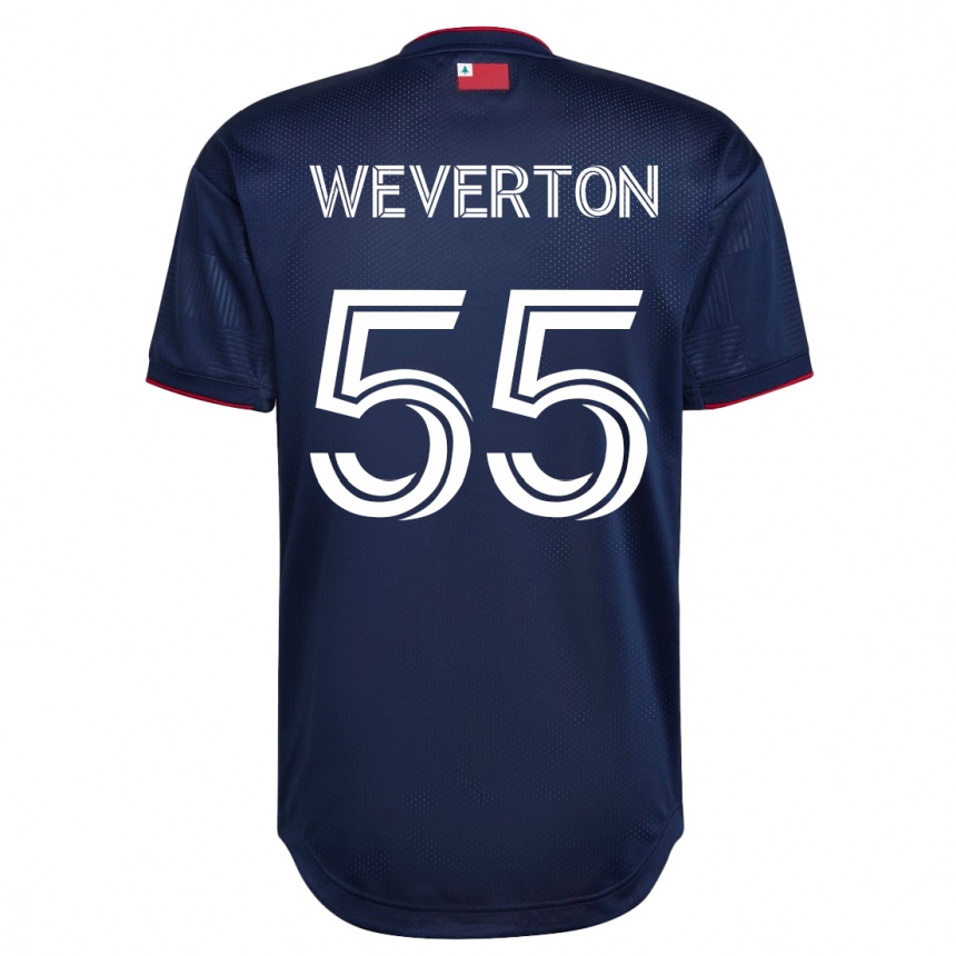 Kinder Fußball Weverton #55 Marine Heimtrikot Trikot 2023/24 T-Shirt Luxemburg