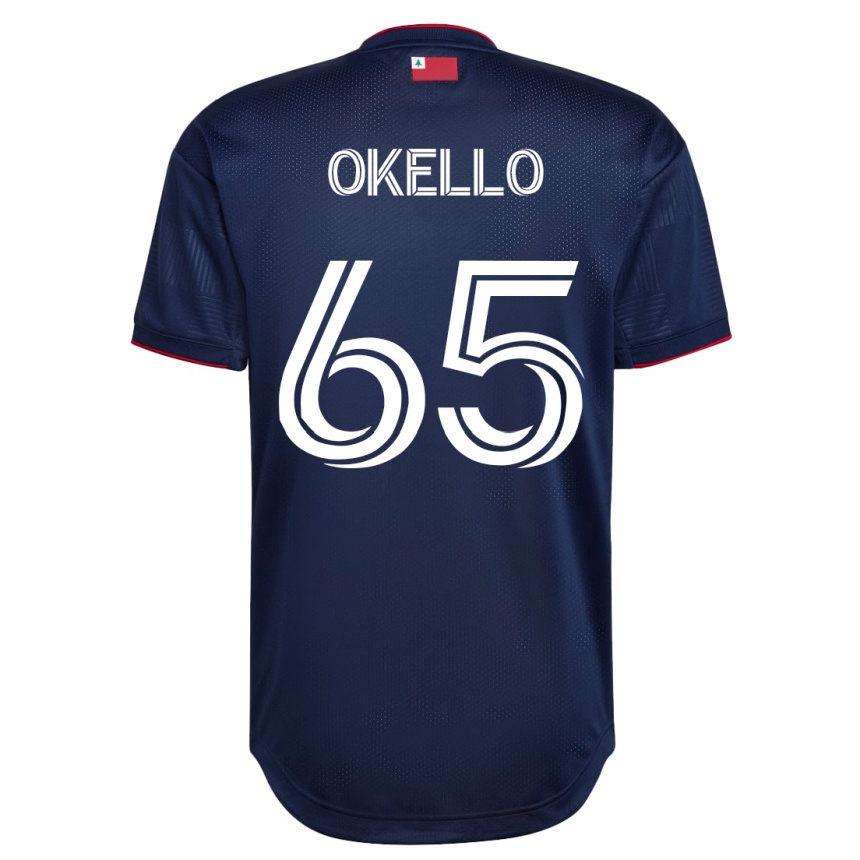 Kinder Fußball Noble Okello #65 Marine Heimtrikot Trikot 2023/24 T-Shirt Luxemburg