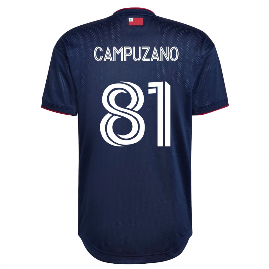 Kinder Fußball Nico Campuzano #81 Marine Heimtrikot Trikot 2023/24 T-Shirt Luxemburg