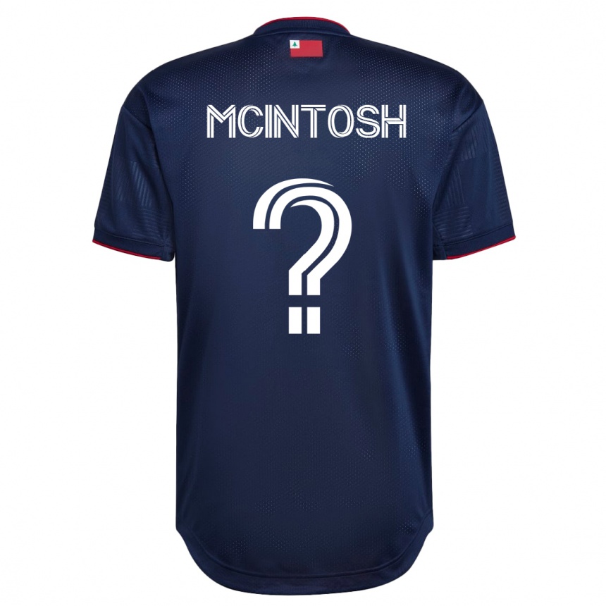 Kinder Fußball Damario Mcintosh #0 Marine Heimtrikot Trikot 2023/24 T-Shirt Luxemburg