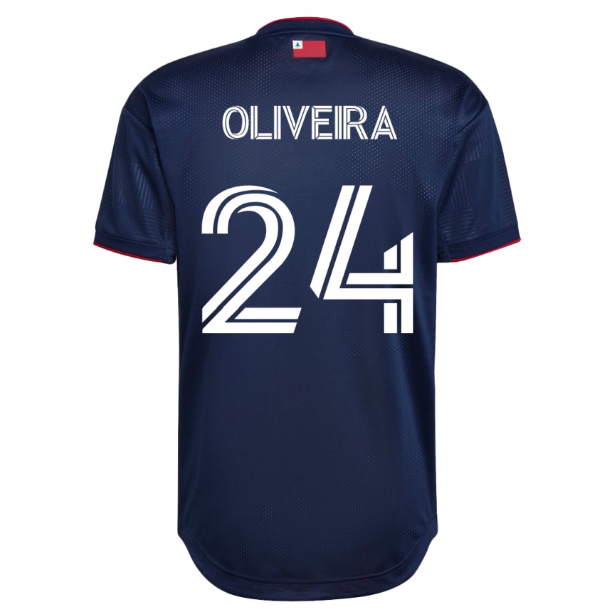 Kinder Fußball Cristiano Oliveira #24 Marine Heimtrikot Trikot 2023/24 T-Shirt Luxemburg