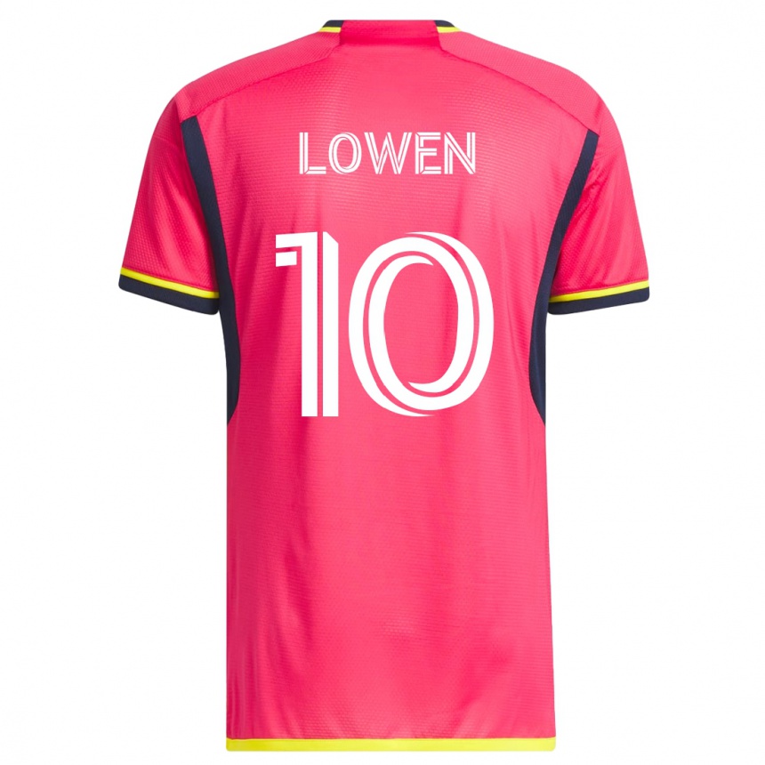 Kinder Fußball Eduard Löwen #10 Rosa Heimtrikot Trikot 2023/24 T-Shirt Luxemburg