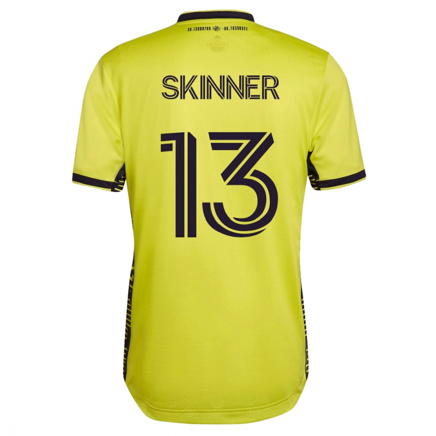 Kinder Fußball Joey Skinner #13 Gelb Heimtrikot Trikot 2023/24 T-Shirt Luxemburg