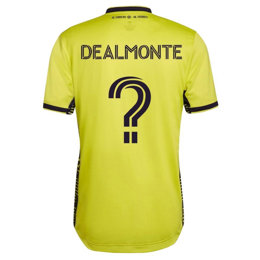 Kinder Fußball Charly Dealmonte #0 Gelb Heimtrikot Trikot 2023/24 T-Shirt Luxemburg