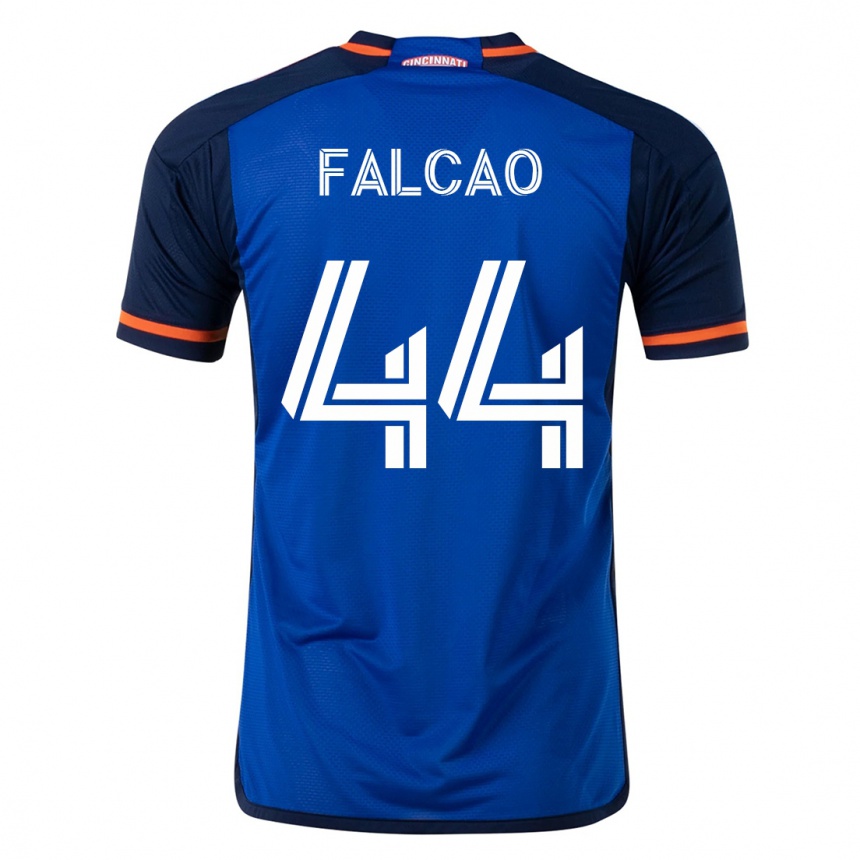 Kinder Fußball Kiano Falcao #44 Blau Heimtrikot Trikot 2023/24 T-Shirt Luxemburg