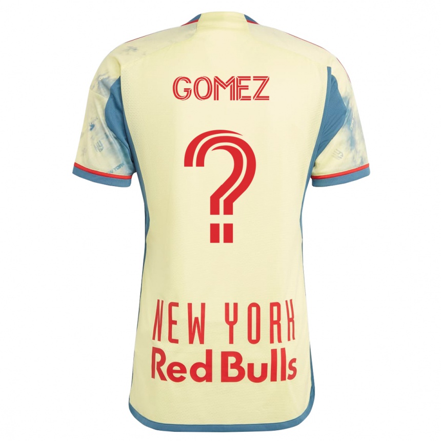 Kinder Fußball Alex Gomez #0 Gelb Heimtrikot Trikot 2023/24 T-Shirt Luxemburg