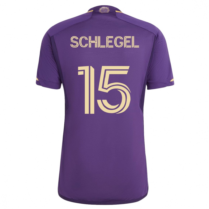 Kinder Fußball Rodrigo Schlegel #15 Violett Heimtrikot Trikot 2023/24 T-Shirt Luxemburg