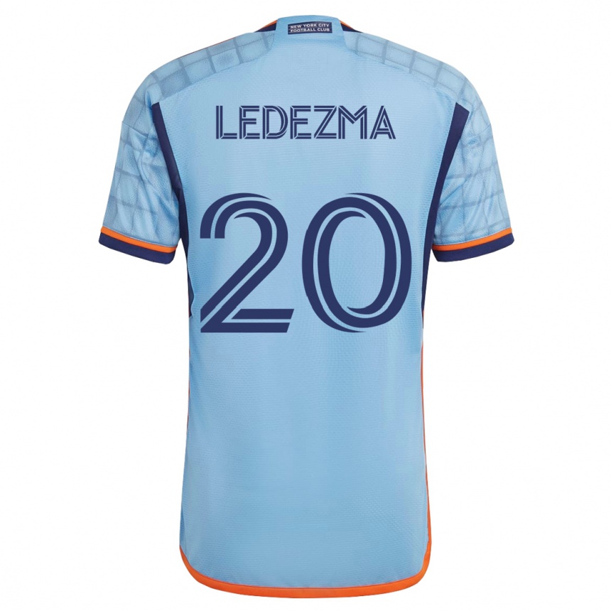 Kinder Fußball Richard Ledezma #20 Blau Heimtrikot Trikot 2023/24 T-Shirt Luxemburg