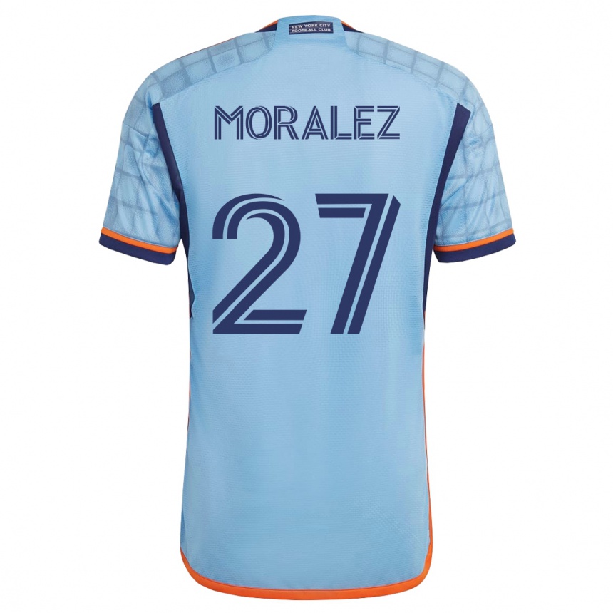 Kinder Fußball Maxi Moralez #27 Blau Heimtrikot Trikot 2023/24 T-Shirt Luxemburg