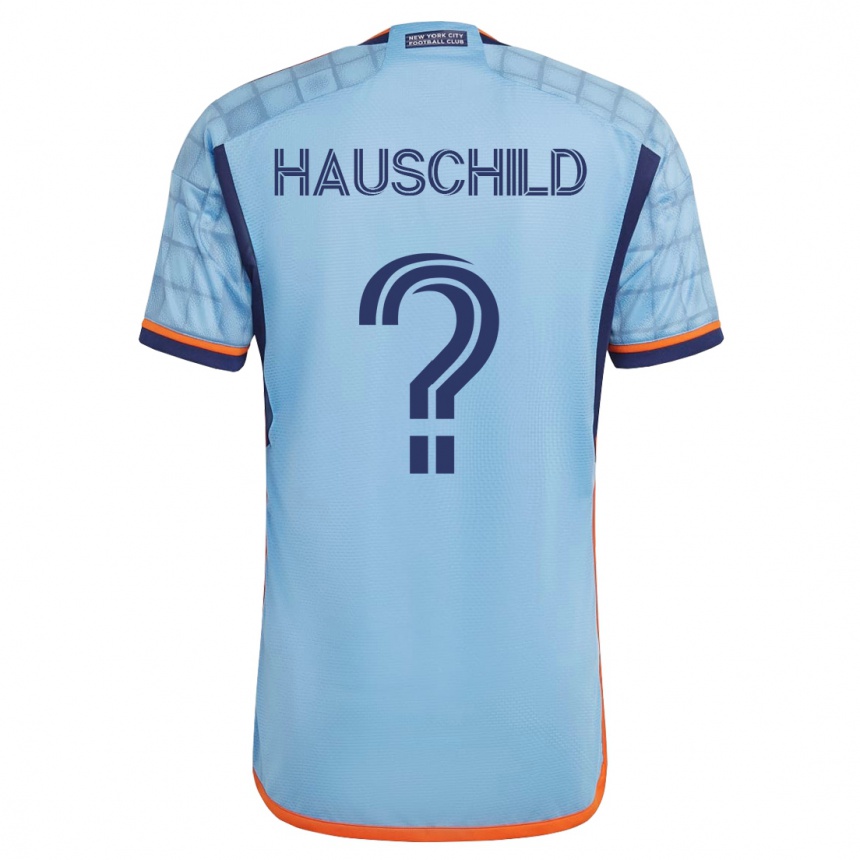Kinder Fußball Alexander Hauschild #0 Blau Heimtrikot Trikot 2023/24 T-Shirt Luxemburg