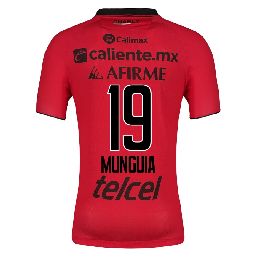 Kinder Fußball Mariana Munguía #19 Rot Heimtrikot Trikot 2023/24 T-Shirt Luxemburg