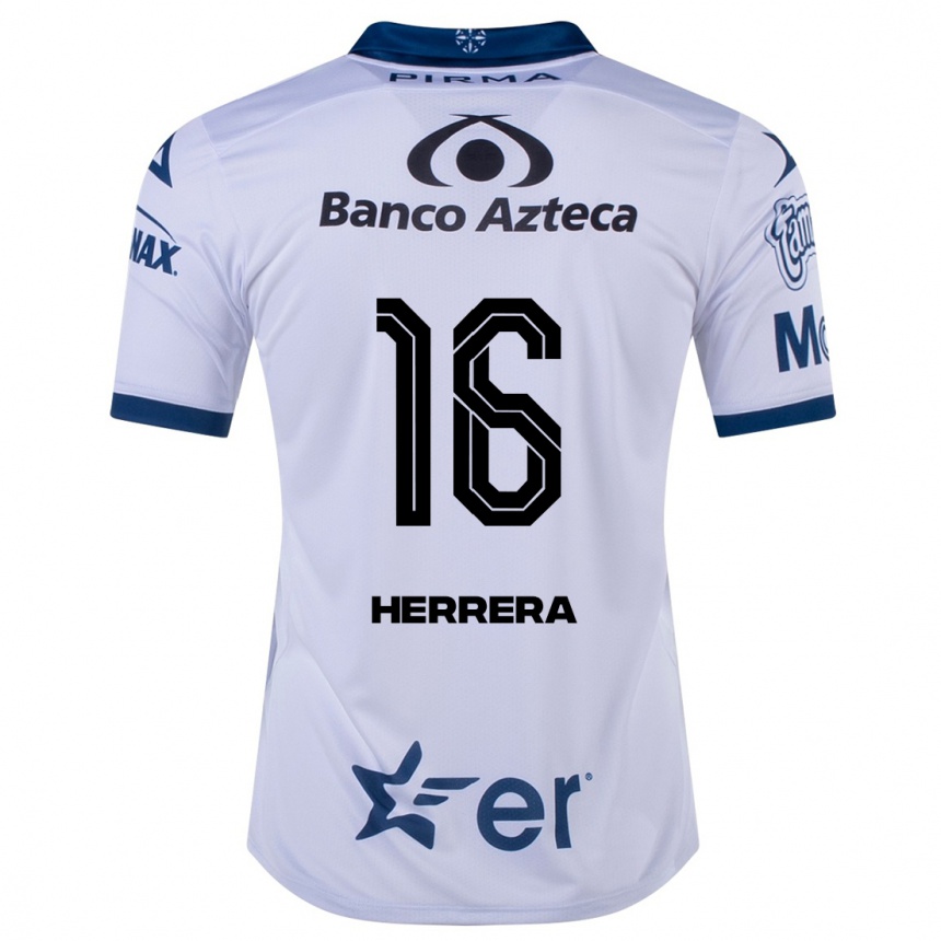 Kinder Fußball Alberto Herrera #16 Weiß Heimtrikot Trikot 2023/24 T-Shirt Luxemburg