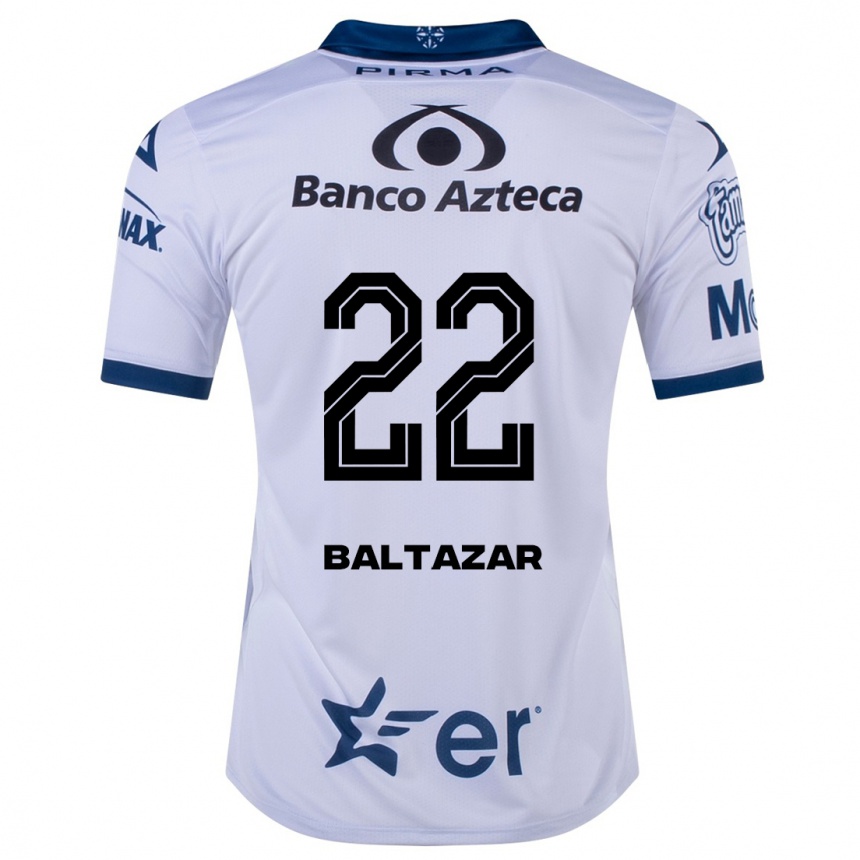 Kinder Fußball Carlos Baltazar #22 Weiß Heimtrikot Trikot 2023/24 T-Shirt Luxemburg