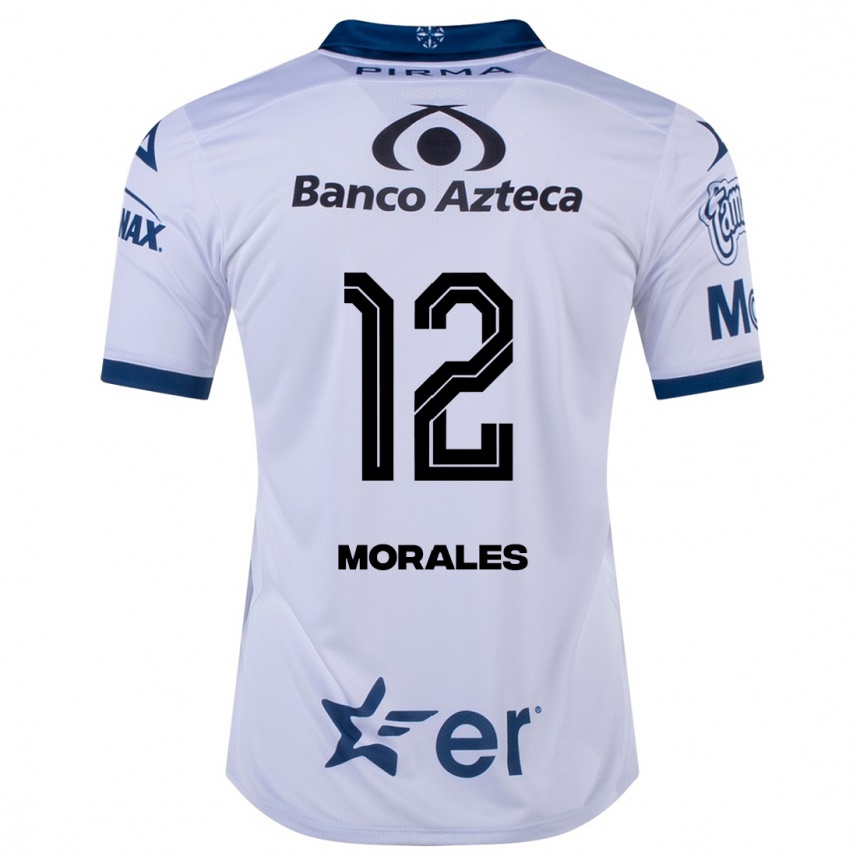 Kinder Fußball Karla Morales #12 Weiß Heimtrikot Trikot 2023/24 T-Shirt Luxemburg