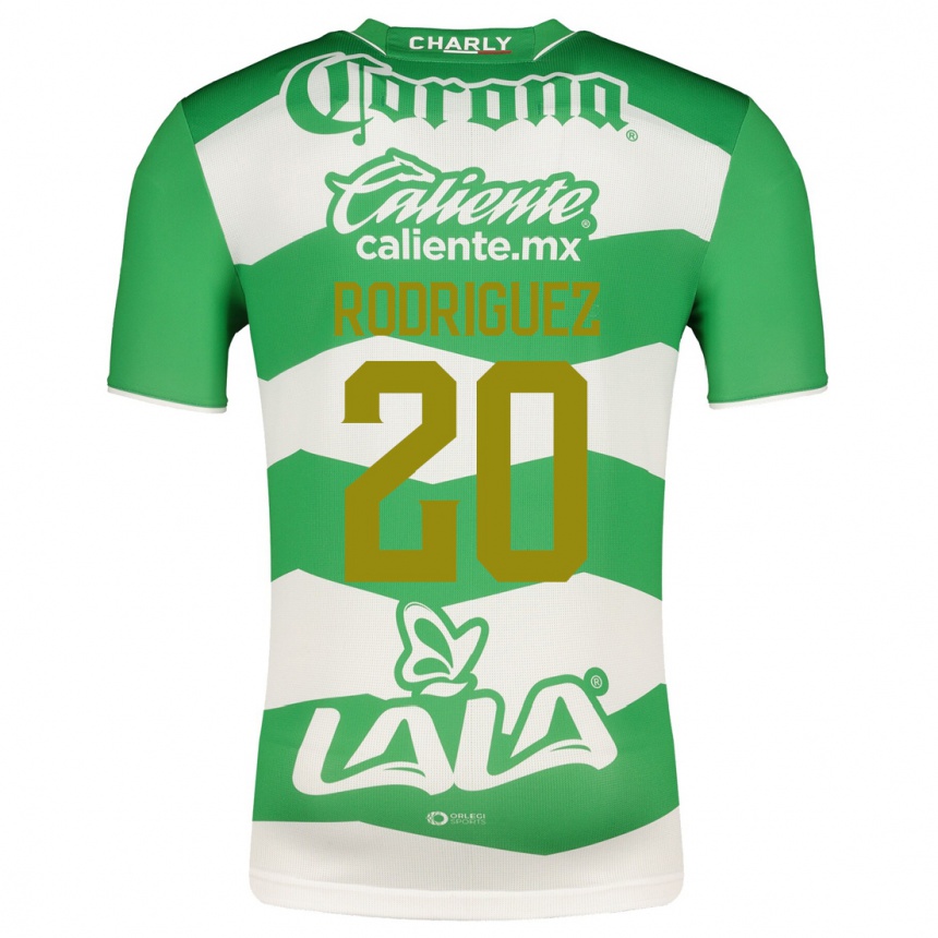 Kinder Fußball Hugo Rodríguez #20 Grün Heimtrikot Trikot 2023/24 T-Shirt Luxemburg