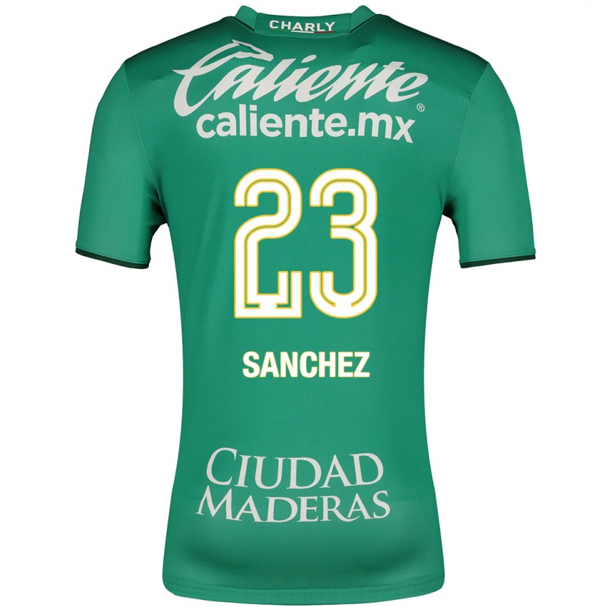 Kinder Fußball Borja Sánchez #23 Grün Heimtrikot Trikot 2023/24 T-Shirt Luxemburg