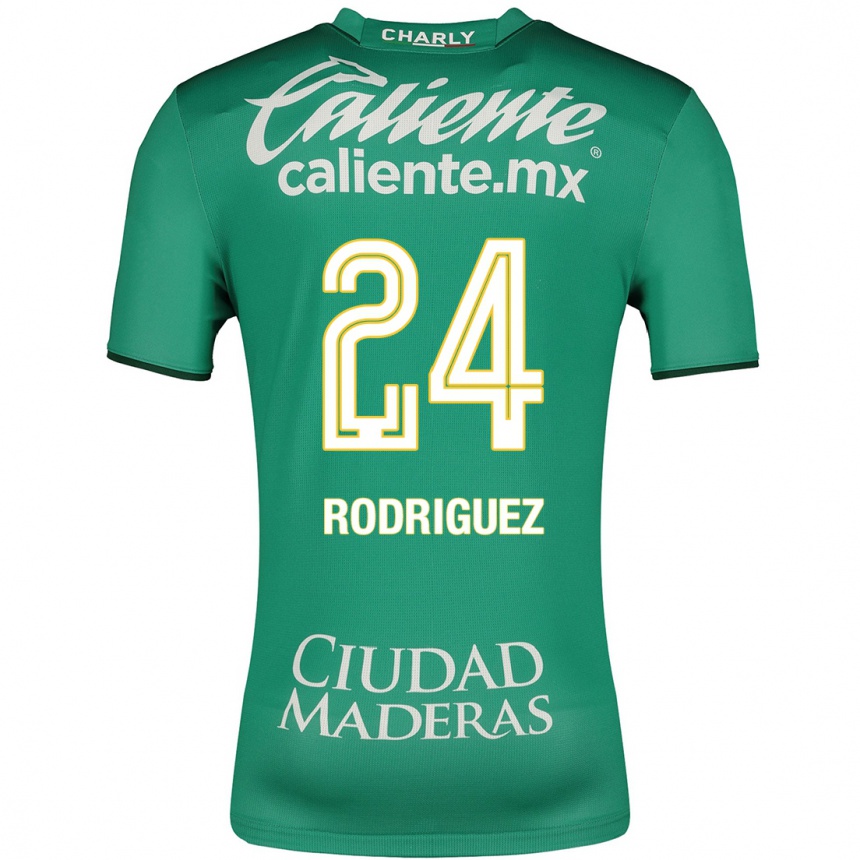 Kinder Fußball Osvaldo Rodríguez #24 Grün Heimtrikot Trikot 2023/24 T-Shirt Luxemburg