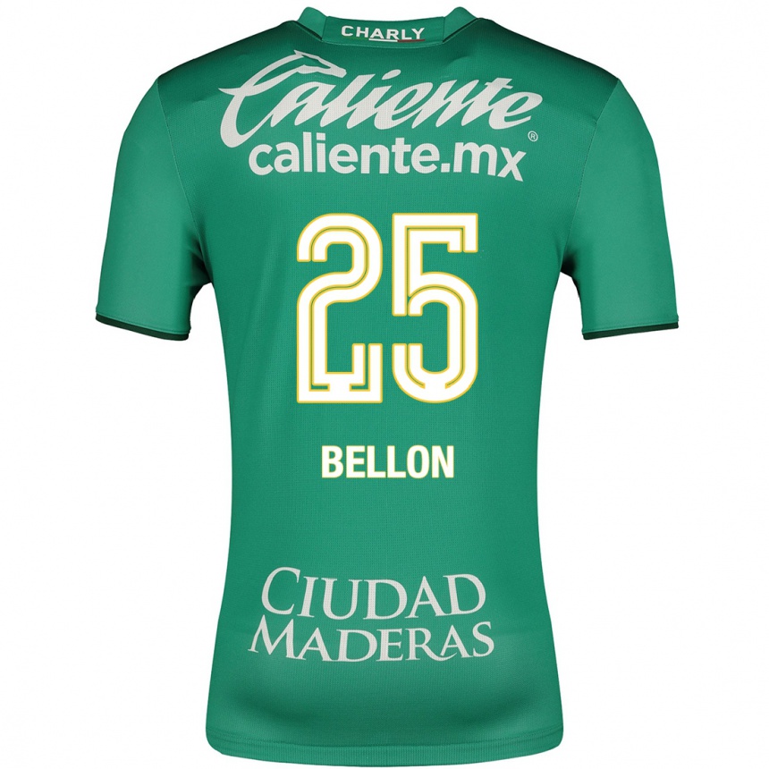 Kinder Fußball Paul Bellón #25 Grün Heimtrikot Trikot 2023/24 T-Shirt Luxemburg