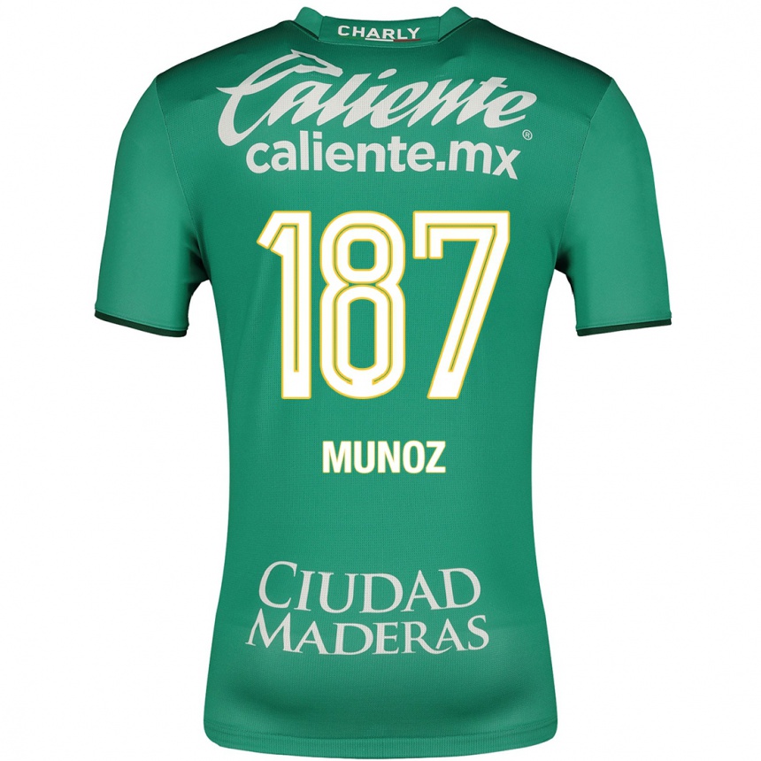 Kinder Fußball Diego Muñoz #187 Grün Heimtrikot Trikot 2023/24 T-Shirt Luxemburg