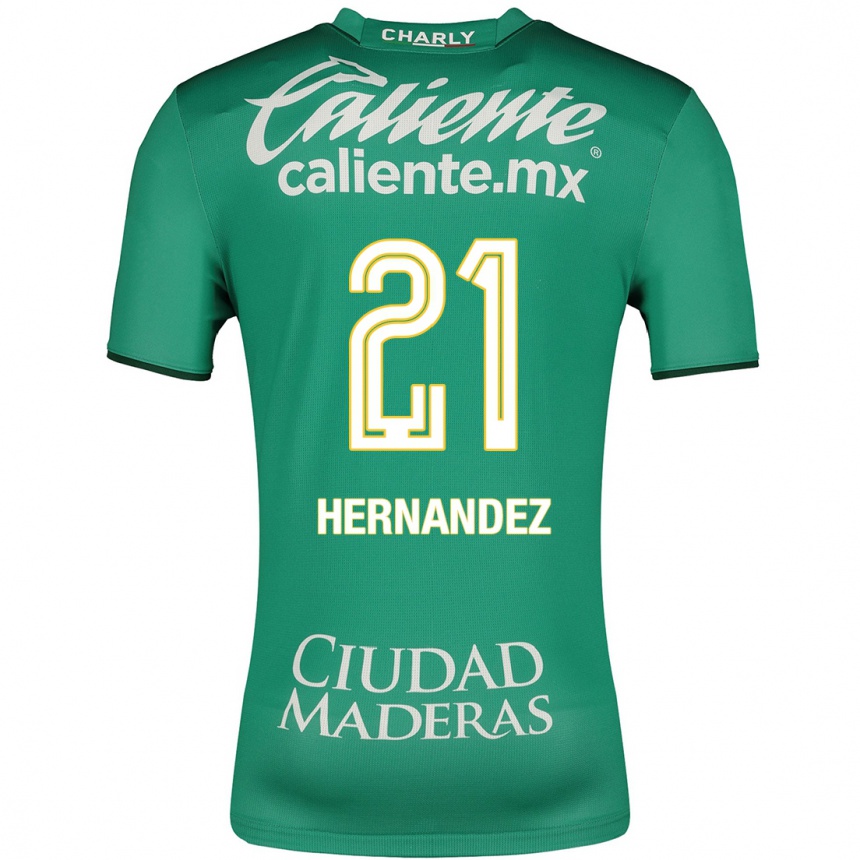 Kinder Fußball Alexa Hernández #21 Grün Heimtrikot Trikot 2023/24 T-Shirt Luxemburg